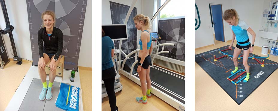 Thea bei der Leistungsdiagnostik